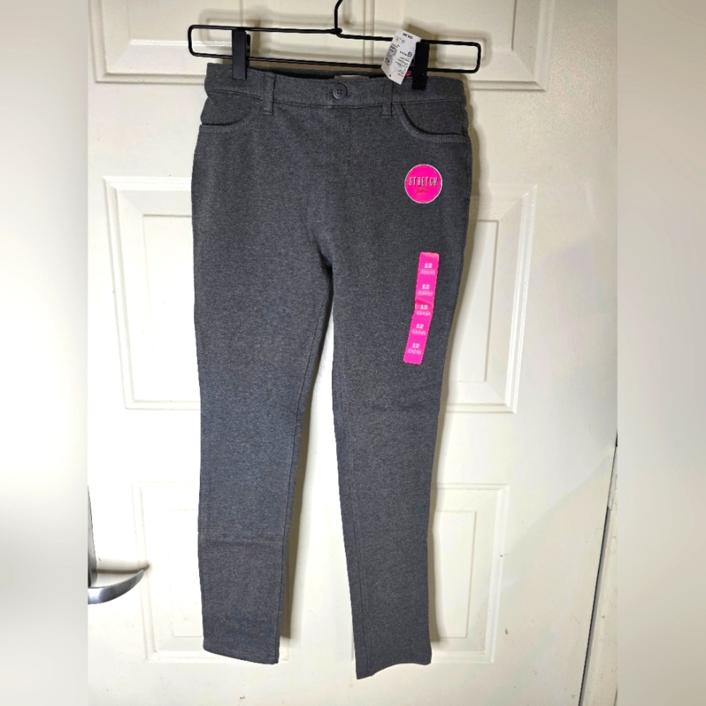 NWT Girls Children's Place Gray‎ Stretch Pants Size 12